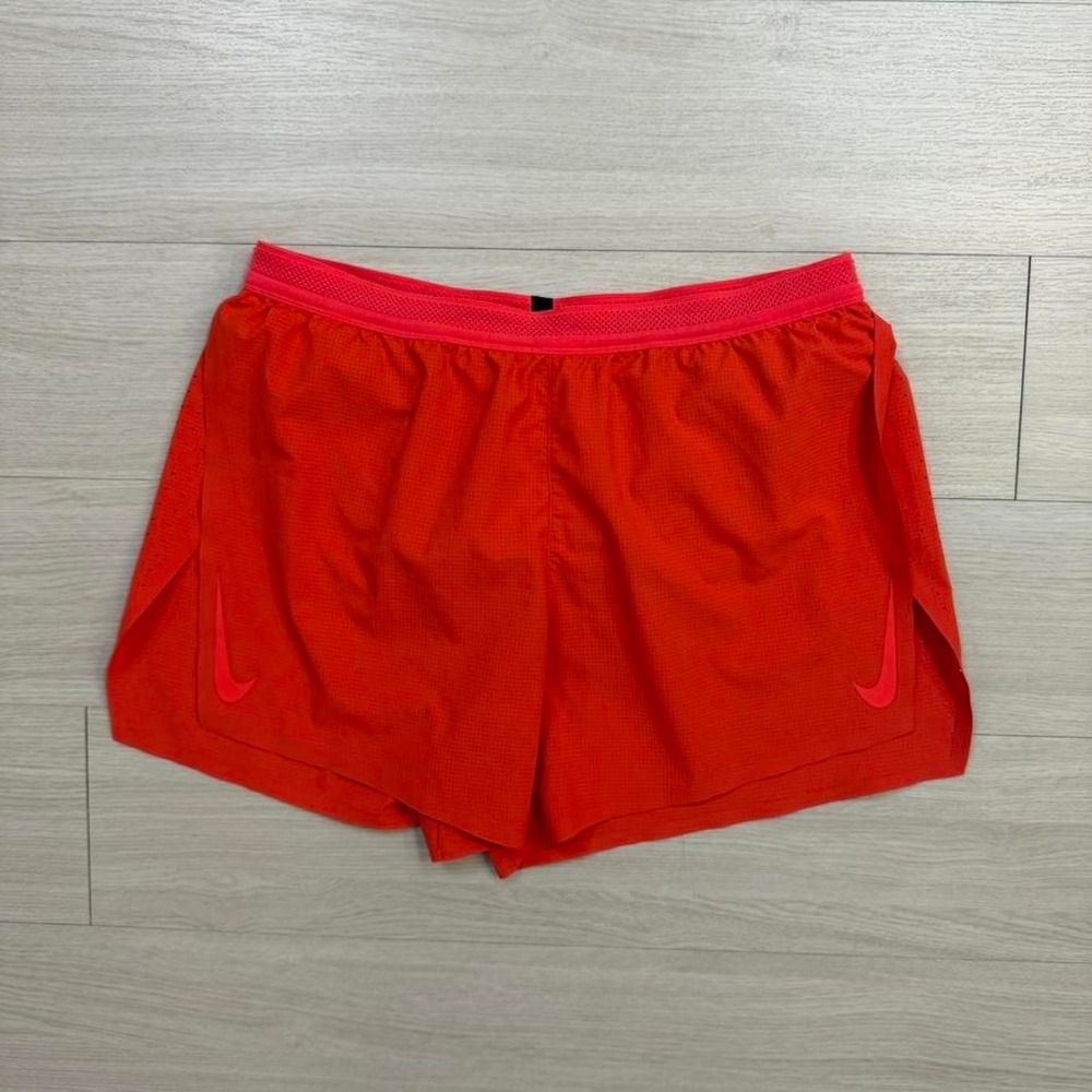 Nike Aeroswift Lightweight Red Running Shorts Mens Size Medium Sports